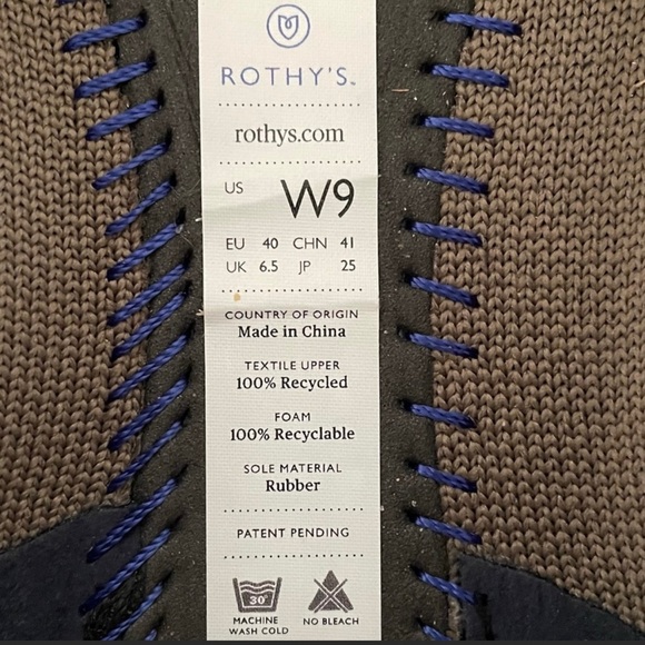 Rothy’s Rare Retired Walnut Python Print Point Flat- size 9 - Picture 2 of 6